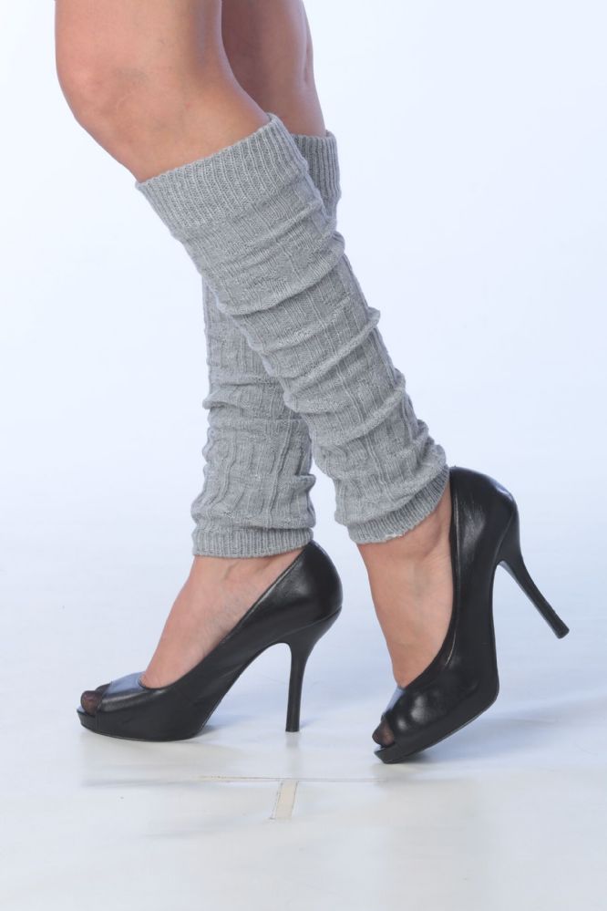 120 Wholesale Womens Thick Heavy Legwarmers In Gray