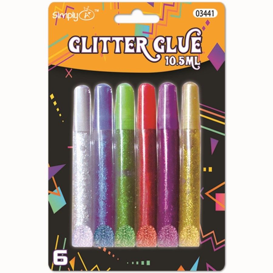 96 Pieces of Glitter Glue Six Pack