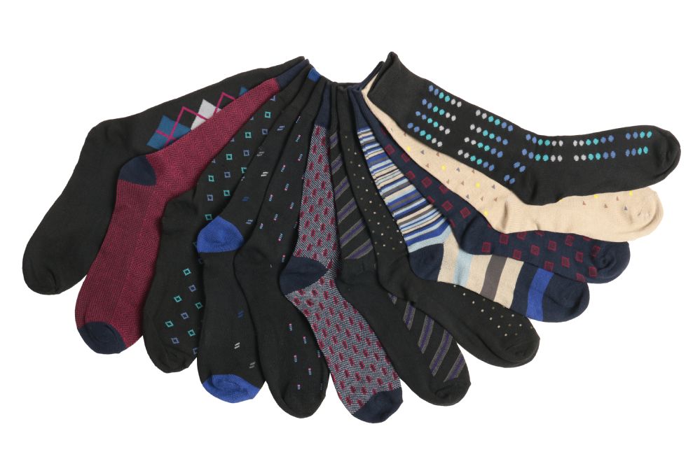 60 Pairs of Mens Elegant Patterned Dress Socks