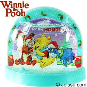 96 Wholesale Disney's Winnie The Pooh Glitter Snow Globes