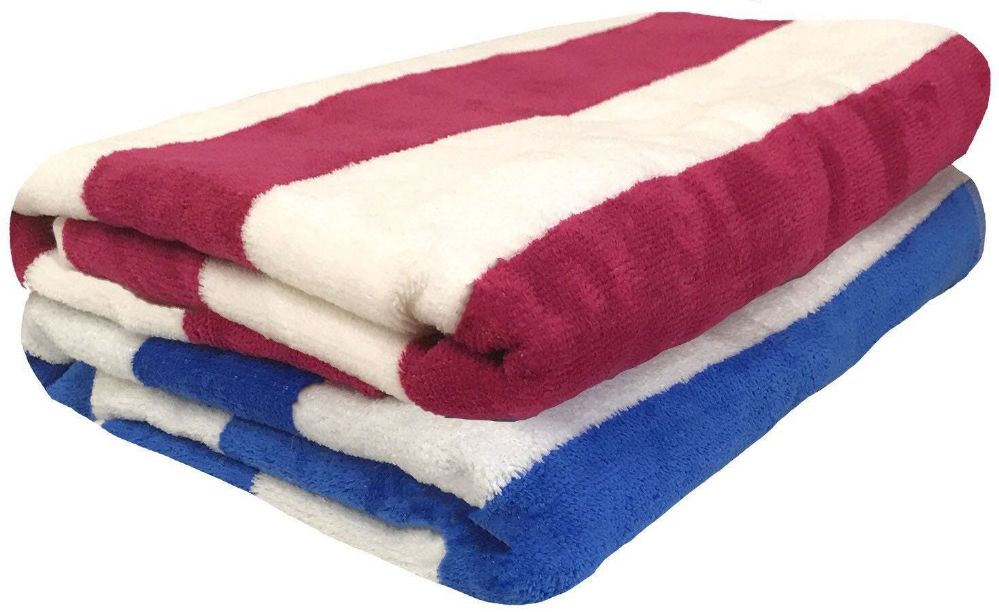 36 Pieces of Assorted Colors Striped Beach & Pool Towels