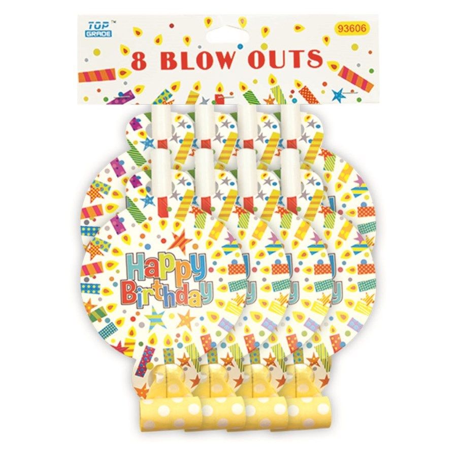144 Pieces Birthday Blow Out Eight Count - Party Favors