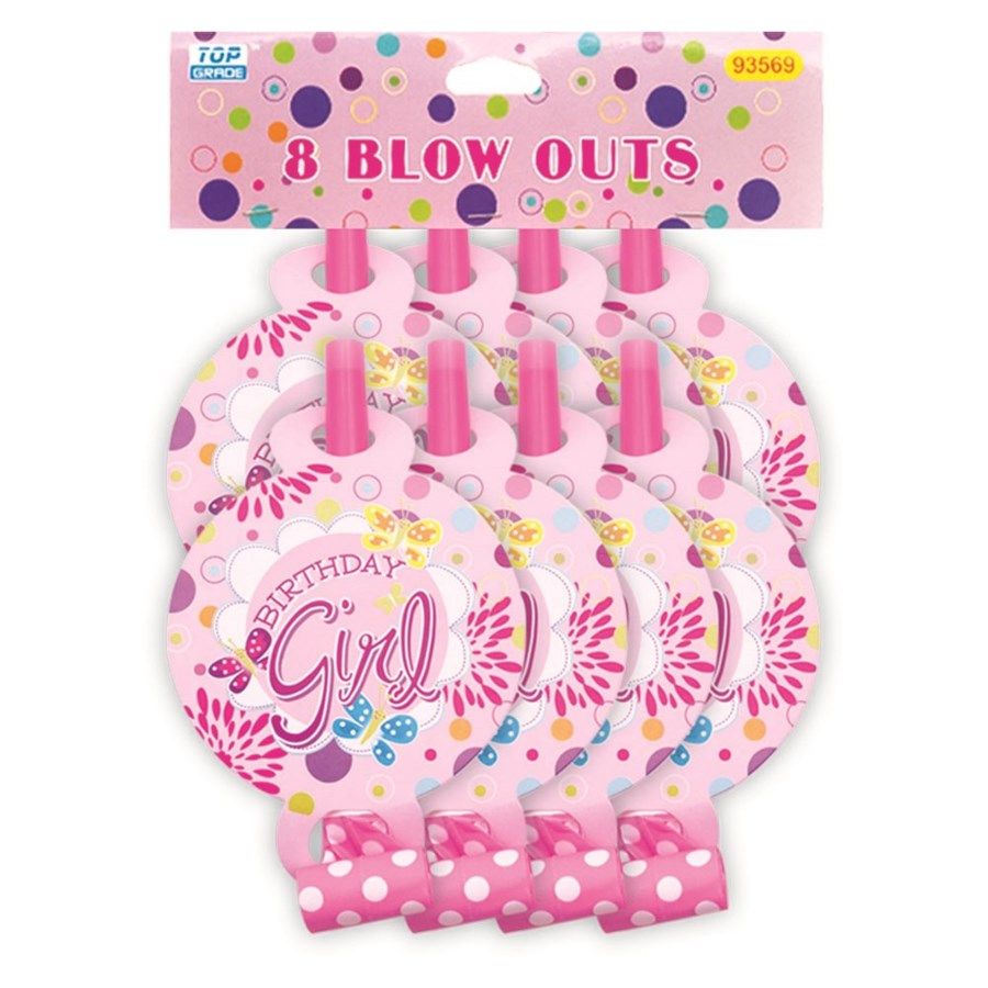 144 Pieces Birthday Blow Out For Girls - Party Favors