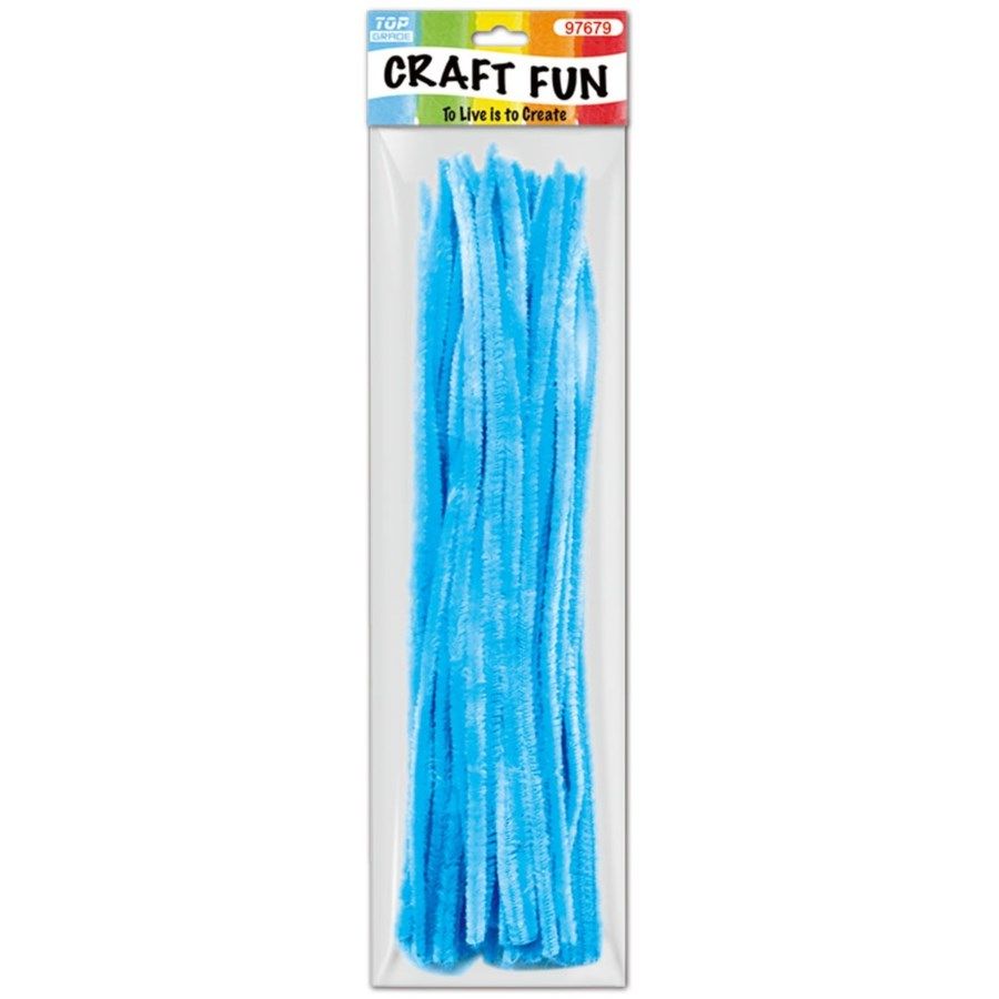 144 Pieces of Forty Count Tinsel Stems Blue