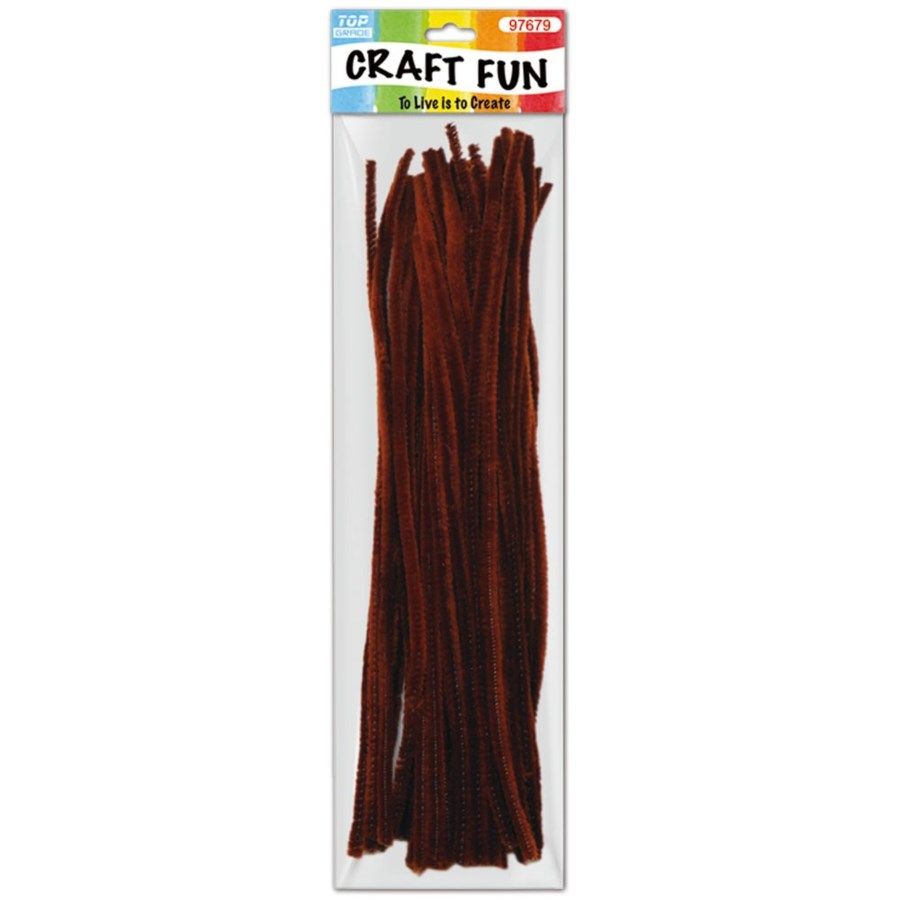 144 Pieces of Forty Count Tinsel Stems Dark Coffee