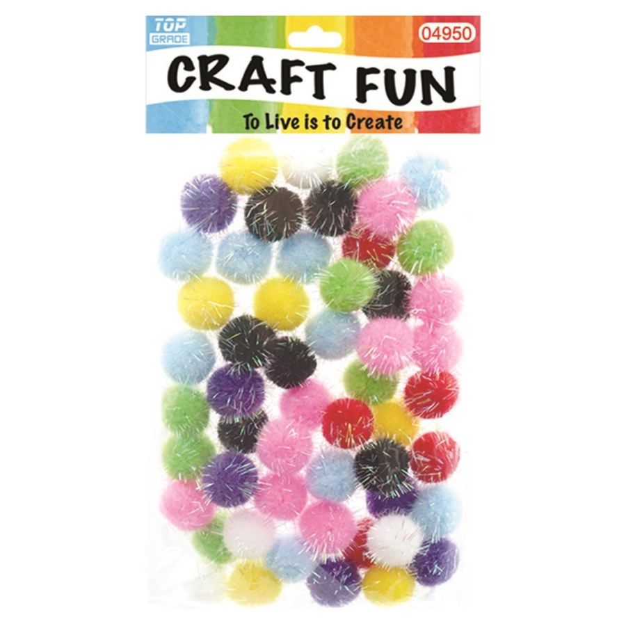 144 Pieces of Fuzzy Ball Craft Fifty Pack