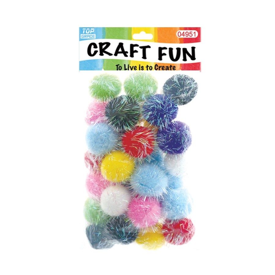 144 Pieces of Fuzzy Ball Craft Thirty Pack