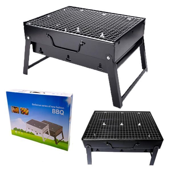 3 Pieces of Portable Grill Black Large
