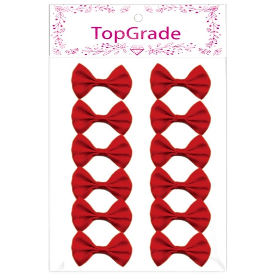 144 Pieces of Satin Bow Red