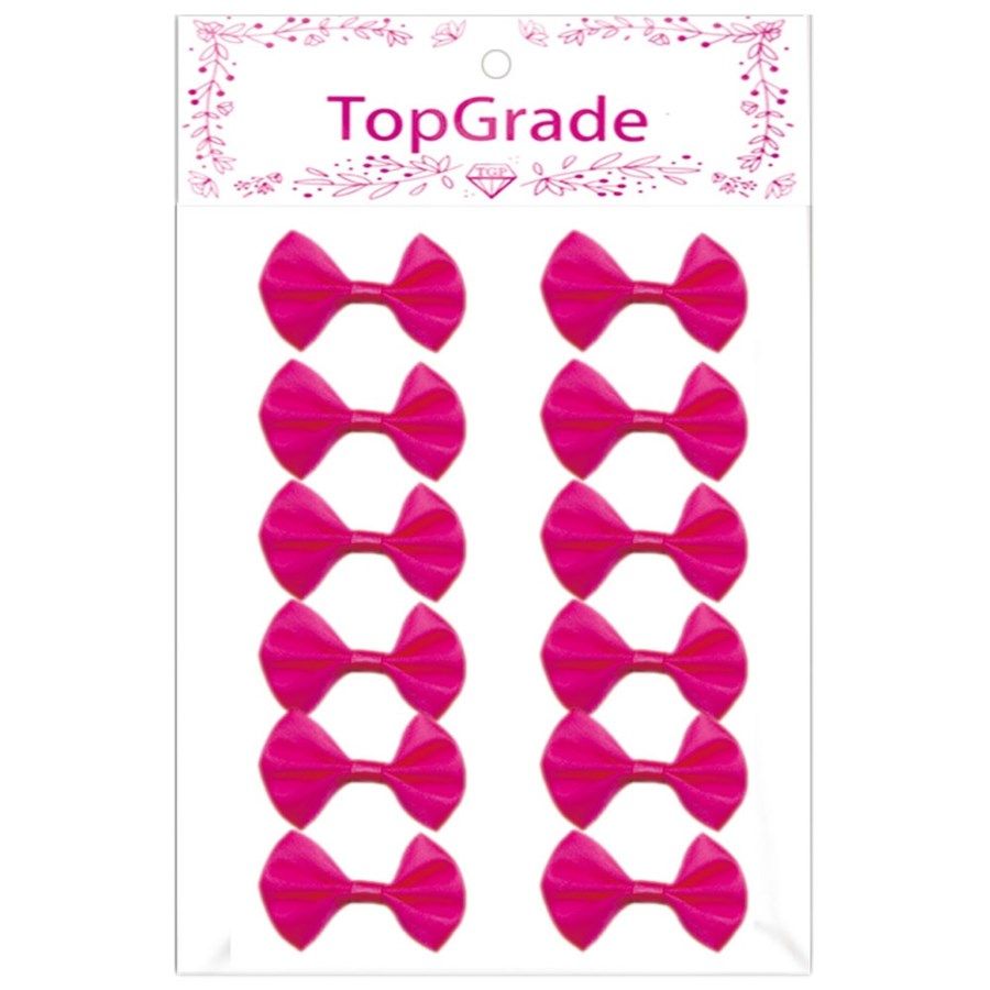 144 Pieces of Satin Bow Hot Pink