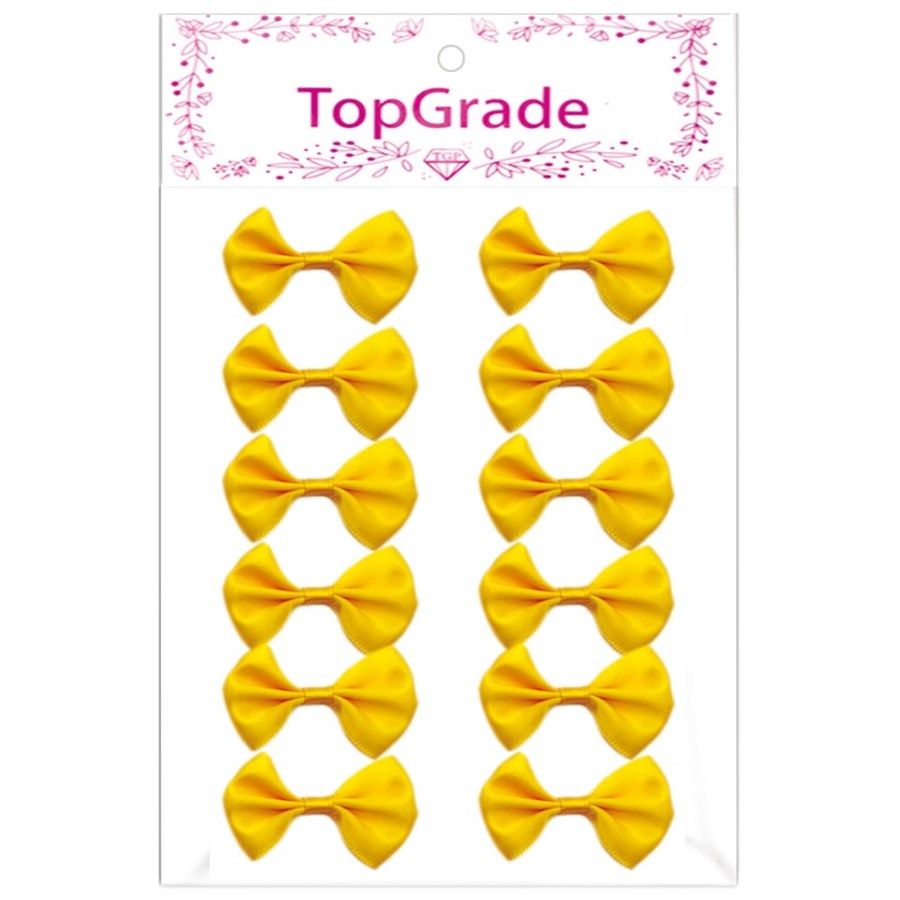 144 Pieces of Satin Bow Yellow