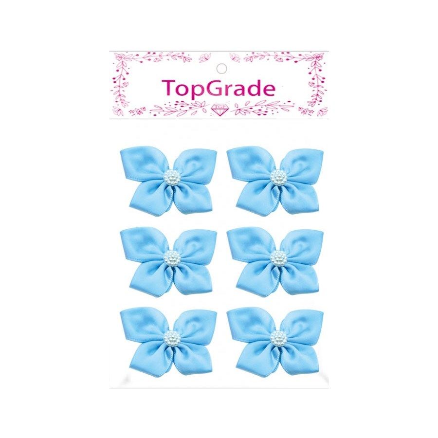 144 Pieces of Satin Bow Baby Blue