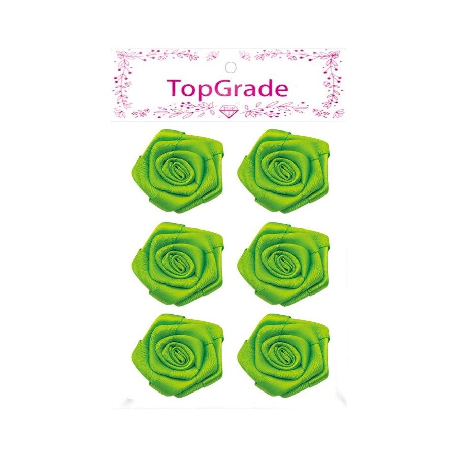 144 Pieces of Satin Flower Lime