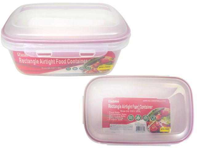 24 Wholesale Rect Airtight Food Container
