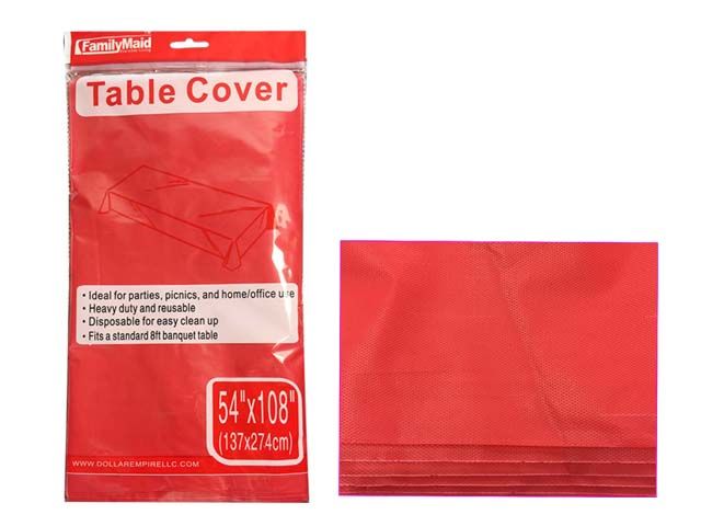 96 Pieces of Red Table Cover 54x108"