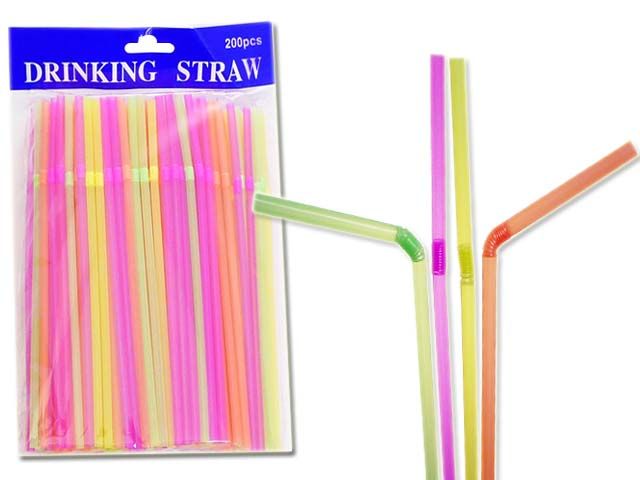 48 Pieces of 200pc Flexible Bendy Straws