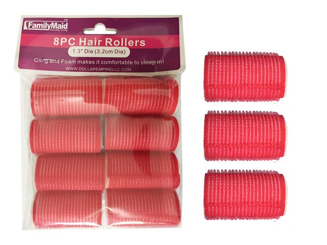 96 Pieces of 8pc Cling + Foam Hair Rollers