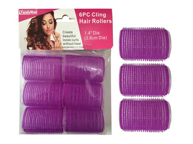 96 Pieces of 6pc Cling Hair Rollers