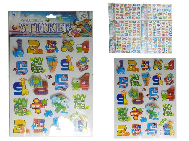 144 Pieces of Alphabet + Number Stickers