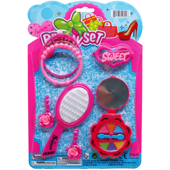 72 Wholesale Beauty Play Set On Blister Card
