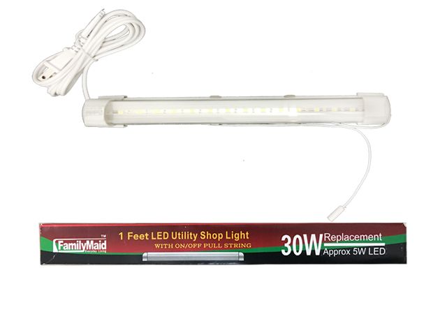 30 Pieces of 1ft Led Tube Light 5 Watt With Pull String On/off