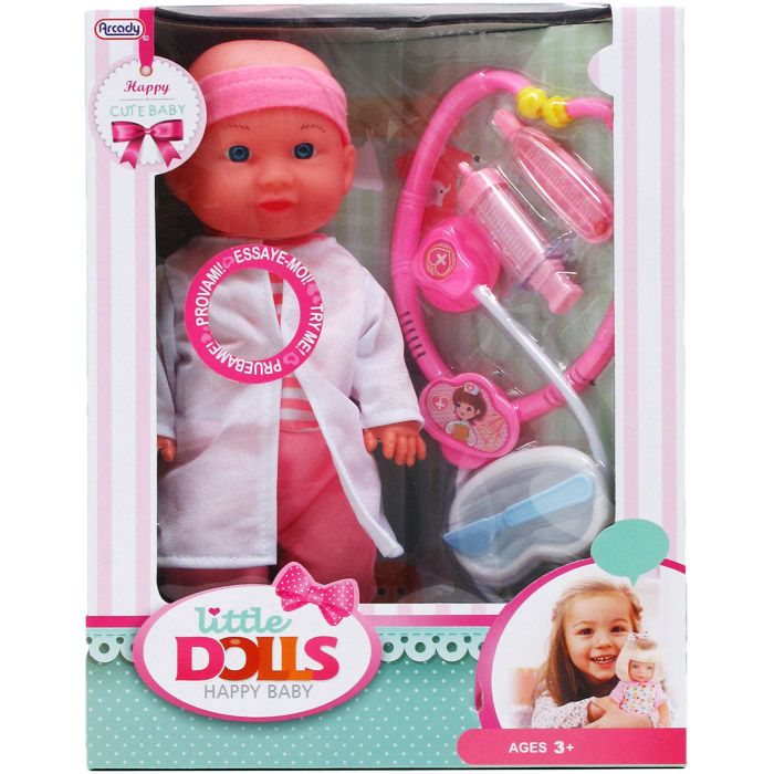 12 Wholesale Baby Doll With Sound And Accessories In Window Box