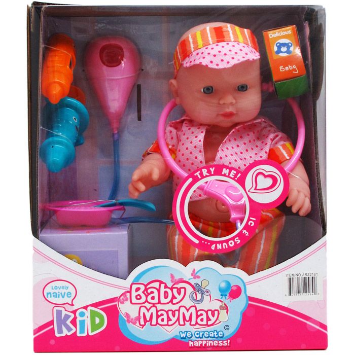 12" Verre & Humide baby doll Inc Sound & accessoires cadeau de Noël pour filles 
