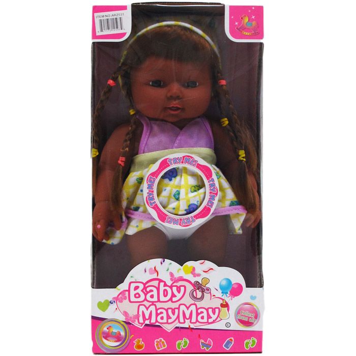 12 Pieces of 11" B/o Ethnic Baby Doll W/ Sound