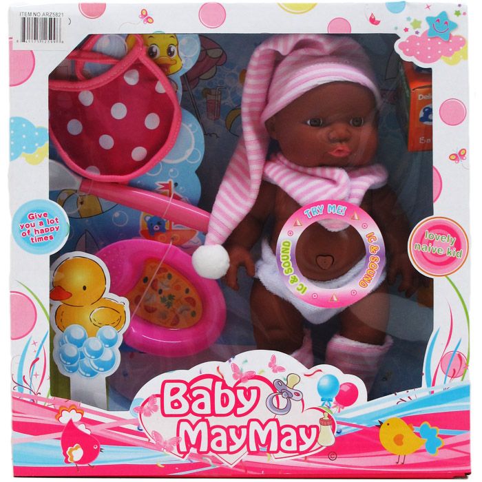 12 Wholesale Ethnic Baby Doll With Sound And Accessories