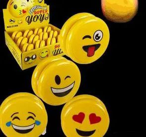 72 Wholesale Light Up Emoji Yo Yos