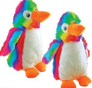 12 Wholesale Plush Rainbow Penguins