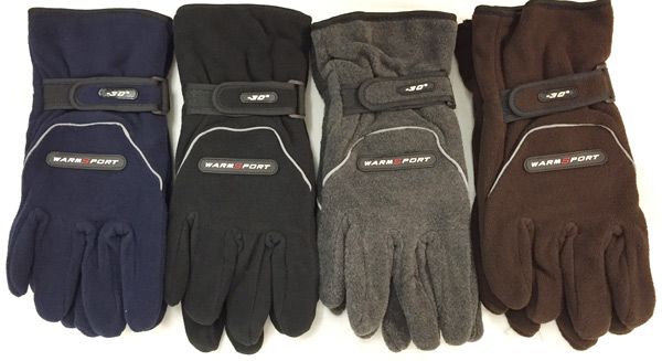 36 Pairs of Double Fleece Layered Man Gloves Winter Gloves