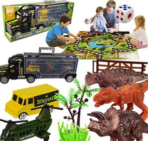 6 Wholesale Twelve Piece Dinosaur Task Force Games