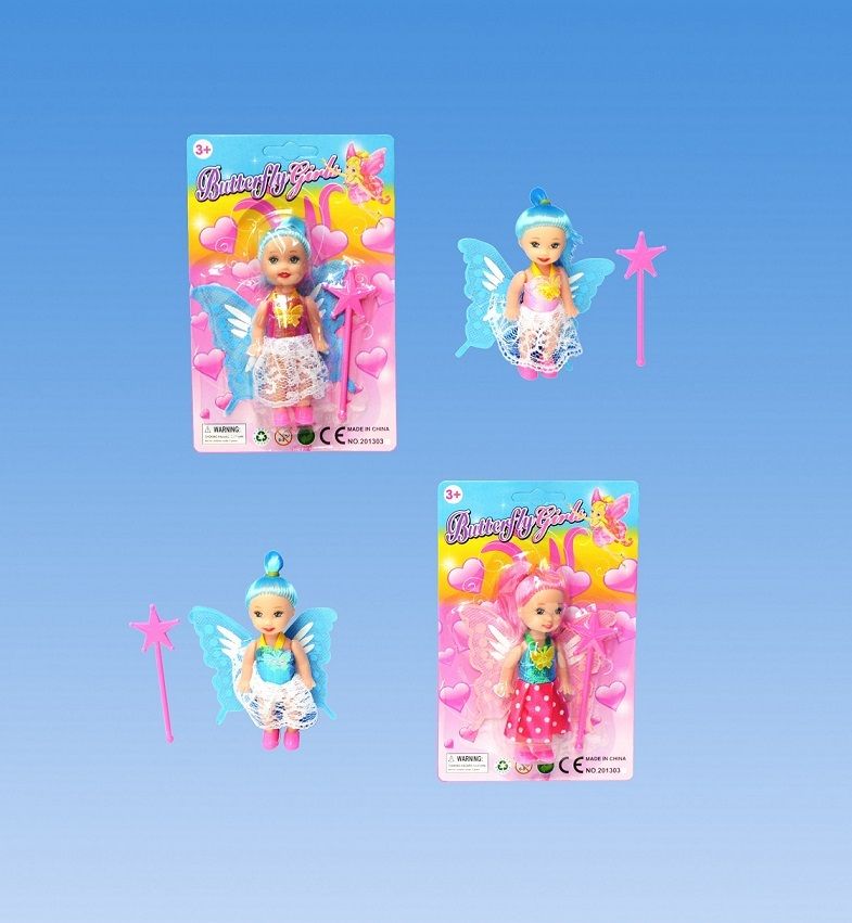 144 Wholesale Mini Fairy Doll In Blister Card