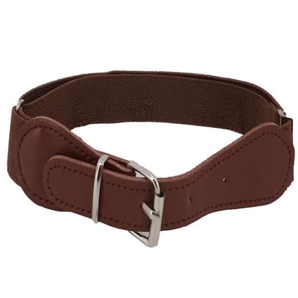 72 Pieces Kids Belt Stretchable In Brown - Kid Belts