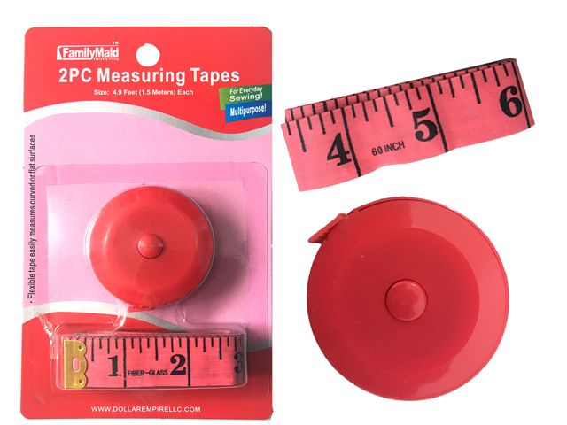 144 Pieces of Sewing Measure Tape 2pc 2m Each
