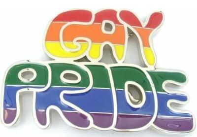 12 Pieces of Gay Pride Rainbow Belt Buckle