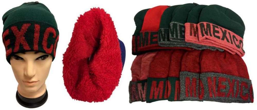 12 Pieces Mexico Plush Lining Winter Hat - Winter Beanie Hats