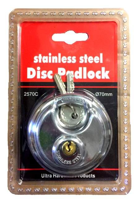 24 Pieces of Stainless Steel Disc Padlock