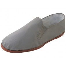36 Wholesale Men's Slip On Twin Gore Cotton Upper With Rubber Out Sole Kung Fu / Tai Chi Shoes