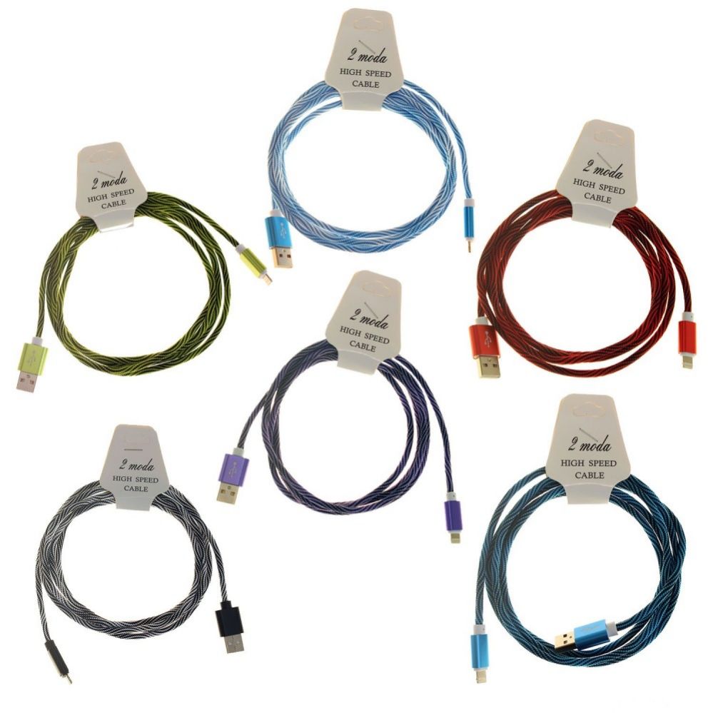 48 Pieces of Wholesale High Speed Android Cable In 5 Randomly Assorted Colors