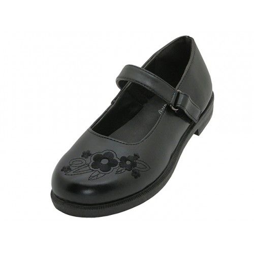24 Pairs of Big Girl's Mary Janes Black School Shoe