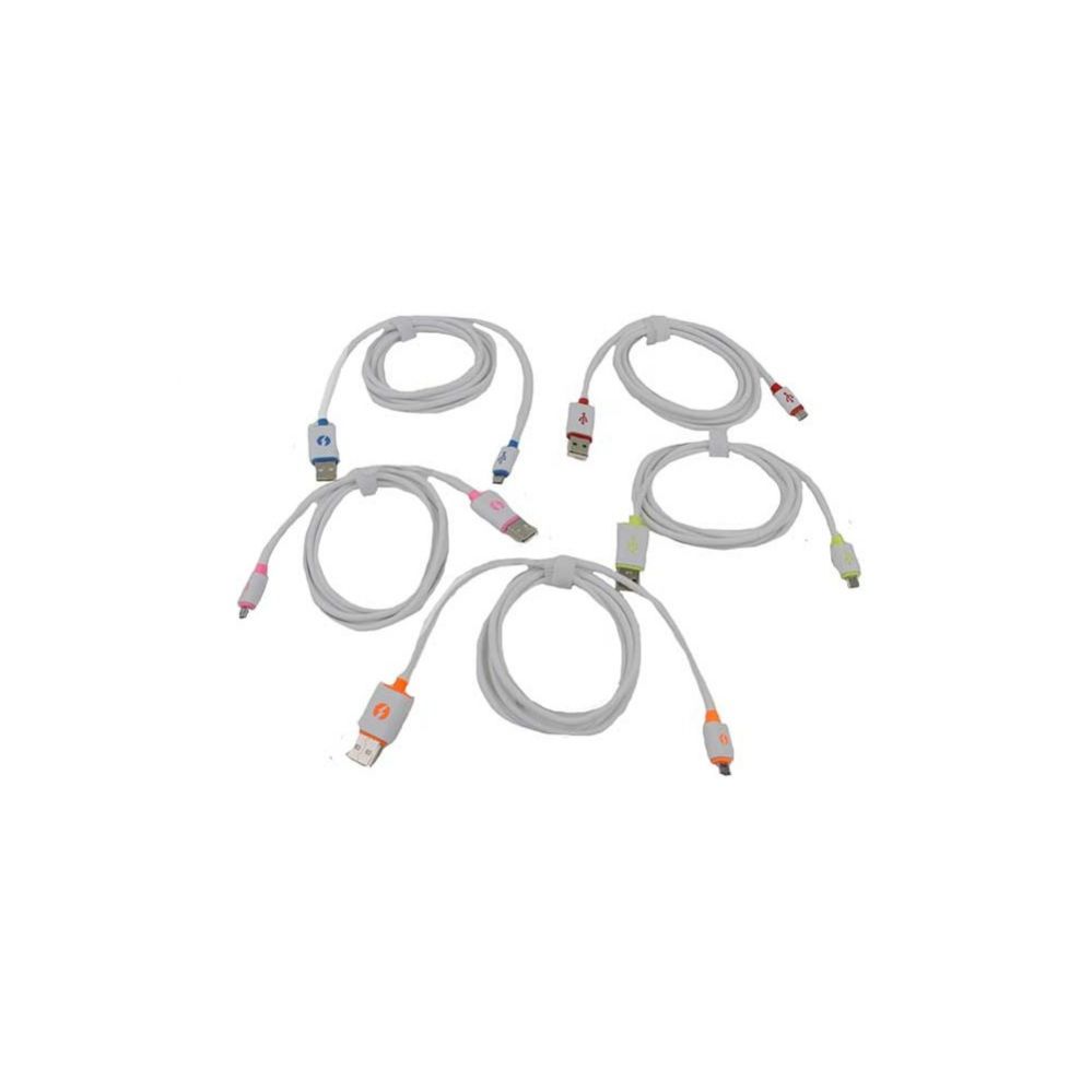 48 Pieces of Wholesale 4.5' High Speed Android Cell Phone Cable In 5 Assorted Colors