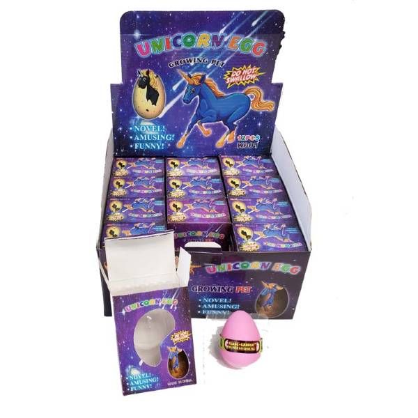 24 Pieces of Grow Egg Purple Unicorn