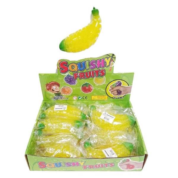 24 Wholesale Squishy Bead Banana