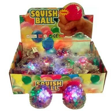 24 Wholesale Flashing Rainbow Beads Ball
