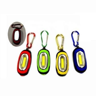 48 Pieces of Super Bright Cob Flashlight With Carabiner