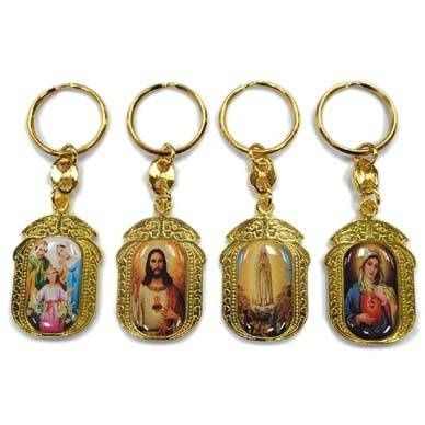 24 Pieces of Religious Picture Keychain