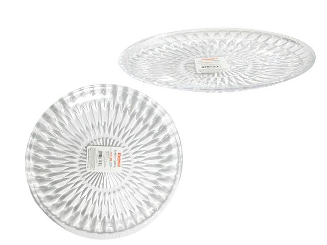 48 Pieces of Round Transparent Serving Tray
