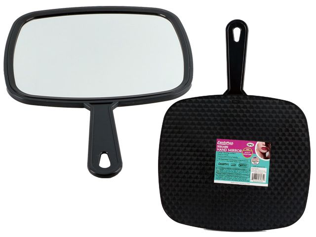 48 Pieces of Large Black Tv Hand Mirror
